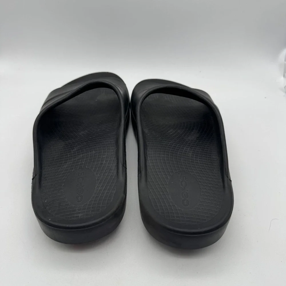 OOFOS OOahh Slide Sandal Mens Black Recovery Comfort Slip‎ On EU 41 M8 W10